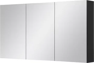 Szafka wisząca z lustrem 120x65 cm czarny mat Belli Gold - Szafki łazienkowe - miniaturka - grafika 1