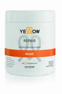Maski do włosów - ALFAPARF YELLOW LISS THERAPY Maska regenerująca do włosów zniszczonych 500ml - miniaturka - grafika 1