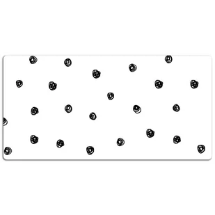 Podkładka na biurko Geometryczne czarne kropki 120x60 cm - Podkładki na biurko - miniaturka - grafika 1