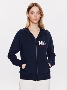 Helly Hansen Bluza Logo 33994 Granatowy Regular Fit - Bluzy damskie - miniaturka - grafika 1