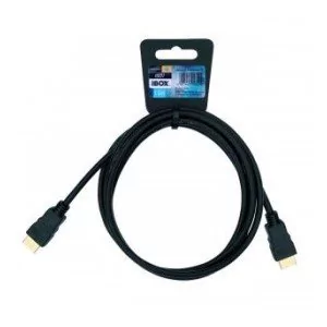 Kabel IBOX FULLHD HD01 1,5M 1.4V 13C+1 ITVFHD0115 (HDMI M - HDMI M; 1,5m; kolor czarny) - Kable - miniaturka - grafika 1