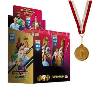 Zestaw 50 X Saszetka Karty Panini Fifa 365 Adrenalyn Xl 2024 + Medal - Czasopisma - miniaturka - grafika 1