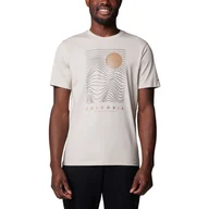 Koszulki męskie - T-shirt męski Columbia CSC Seasonal Logo Tee dark stone/linear drifts - M - miniaturka - grafika 1