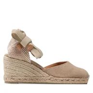 Espadryle damskie - Espadryle Castañer Carina/6/002 021644-2017 Beżowy - miniaturka - grafika 1