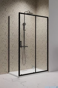 Radaway Premium Pro Black Kdj kabina 140x80cm prawa szkło przejrzyste 1015140-54-01R/1016080-54-01 - Kabiny prysznicowe - miniaturka - grafika 1