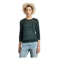 Swetry damskie - G-STAR RAW Damski sweter Pointelle 1 Sl Knit, Green (Laub B754-4287), XL - miniaturka - grafika 1