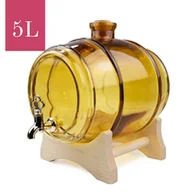 Domowy wyrób alkoholu - SZKLANA BECZUŁKA BURSZTYNOWA 5L - miniaturka - grafika 1