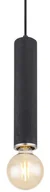 Lampy sufitowe - Globo Marion 15499H lampa wisząca zwis 1x60W E27 czarna - miniaturka - grafika 1