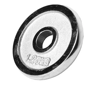 Gorilla Sports 1,25 kg Chromowane Obciążenie (100546-00004-0005) - Obciążenia - miniaturka - grafika 1
