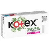 Tampony - Kotex Natural, tampony higieniczne, Super, 16 sztuk - miniaturka - grafika 1