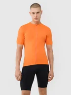 Koszulki rowerowe - 4F Koszulka rowerowa męska - pomarańczowa L - miniaturka - grafika 1