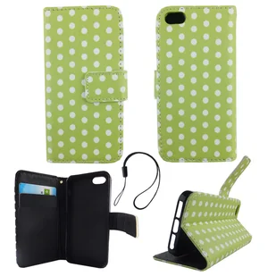 Etui na telefon komórkowy Etui na telefon komórkowy Apple iPhone 5 / 5s / SE Polka Dot Green White - Etui i futerały do telefonów - miniaturka - grafika 1