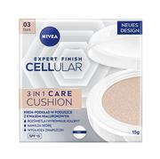 Podkłady do twarzy - Expert Finish Cellular 3in1 Care Cushion krem-podkład w poduszce SPF15 03 Dark 15 ml - miniaturka - grafika 1