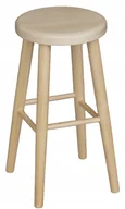 Taborety i hokery - Taboret Barowy 60 cm Bukowy Hoker Krzesło - miniaturka - grafika 1