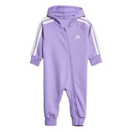 Odzież sportowa dziecięca - adidas Unisex Baby Essentials Onesie dres do biegania, fioletowy fusion/biały, - miniaturka - grafika 1