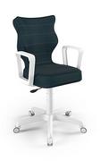 Fotele i krzesła biurowe - Krzesło młodzieżowe, Entelo, Norm biały, Monolith 24, rozmiar 5 - miniaturka - grafika 1