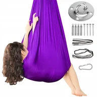 Czapki dla dzieci - 2x Hamak - Chusta Akrobatyczna Dla Dzieci ,1.5*2.8M huśtawka sensoryczna ha - miniaturka - grafika 1