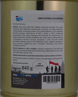 Wojskowa Grochówka żołnierska 840g - Dania dla dzieci - miniaturka - grafika 1