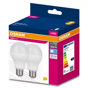 2PAK Żarówka LED E27 A60 19W = 150W 2452lm 4000K Neutralna 200° OSRAM VALUE - Żarówki LED - miniaturka - grafika 1