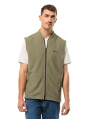 Garnitury - Jack Wolfskin Męska kamizelka Light Curl M polarowa kamizelka, Bay Leaf, L, Bay Leaf, L - miniaturka - grafika 1
