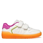 Buty dla dziewczynek - Sneakersy Geox J Washiba Girl J45HXB 0003W C0422 S Biały - miniaturka - grafika 1