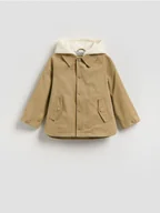 Kombinezony dla dzieci - Reserved - Kurtka z kapturem - beżowy - miniaturka - grafika 1