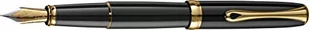 Diplomat d40203025 Excellence A2 fountain Pen o średniej nierdzewna z karabińczykiem, schwarzlack/złoty krawędzi D40203025 - Pióra kulkowe - miniaturka - grafika 1