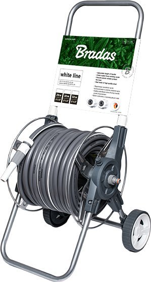 Bradas BĘBEN WÓZEK NA WĄŻ OGRODOWY ZESTAW 50mb 1/2