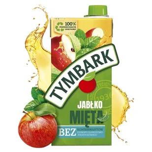 Tymbark NAPÓJ JABŁKO-MIĘTA KARTON 1 L - Soki i napoje niegazowane - miniaturka - grafika 1