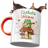 Kubki - Kubek Pomarańczowy Dla Stefanii Koleżanki Prezent z Nadrukiem ze Zdjęciem + Opakowanie na prezent (wzór 02) - miniaturka - grafika 1