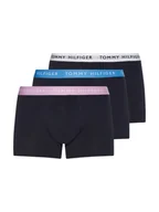 Majtki męskie - Tommy Hilfiger Bokserki Męskie 3P Trunk Wb Navy Um0Um02324 0V3 S - miniaturka - grafika 1