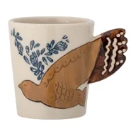 Kubki - Kremowy kamionkowy kubek 260 ml Hezha – Bloomingville Mini - miniaturka - grafika 1