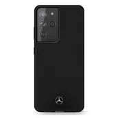 Etui i futerały do telefonów - Mercedes MEHCS21LSILBK S21 Ultra G998 czarny/black hardcase Silicone Line - miniaturka - grafika 1