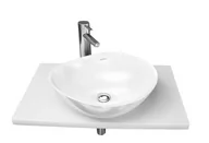 Umywalki - Sanitti Tre MINERALICAST 47x37 PU171010473 - miniaturka - grafika 1