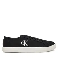 Trampki damskie - Tenisówki Calvin Klein Jeans Ess Vulc Low Cv Mg Wn YW0YW01762 Czarny - miniaturka - grafika 1