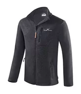 Kurtki męskie - Black Crevice Męska kurtka polarowa z dzianiny, czarny, 3XL - miniaturka - grafika 1