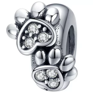 CHARMS STOPER ŁAPA PSA Zawieszka srebro pr 925 łapka - Wisiorki - miniaturka - grafika 1