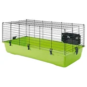 Klatki dla gryzoni - Savic atmosferę dla zwierząt domowych, klatka z miejscem na siano, zielone jabłko - miniaturka - grafika 1