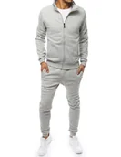 Dresy męskie - Dres męski jasnoszary Dstreet AX0228-L - miniaturka - grafika 1