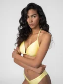 Stroje kąpielowe - Kostium kąpielowy góra od bikini damska 4F 4FSS22UBKTF005-73S Żółty - miniaturka - grafika 1