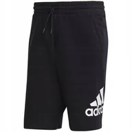 Spodenki męskie - Spodenki męskie adidas Essentials Big Logo French Terry czarne IC9401 M - miniaturka - grafika 1