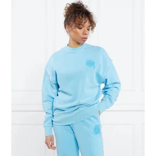 Karl Lagerfeld Bluza ikonik 2.0 tonal Relaxed fit - Bluzy damskie - miniaturka - grafika 1
