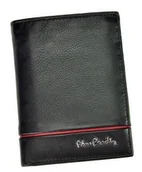 Portfele - Pierre Cardin, Portfel skórzany męski, Sahara, Tilak15 326, czarny/czerwony, ochrona RFID - miniaturka - grafika 1