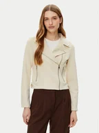 Kurtki damskie - Vero Moda Kurtka z imitacji skóry Jose 10300938 Beżowy Regular Fit - miniaturka - grafika 1