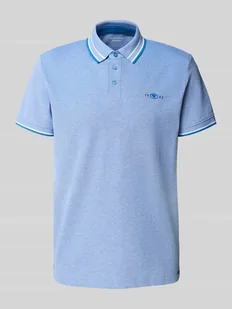 Koszulka polo o kroju regular fit z mieszanki bawełny - Koszulki męskie - miniaturka - grafika 1