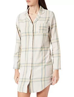Piżamy damskie - ESPRIT Damska koszula nocna w kratę Nw Bci L-SLV, Lód 3, M - grafika 1