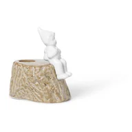 Świeczniki - Świąteczny świecznik z porcelany i kamionki Kähler Design, dł. 9 cm - miniaturka - grafika 1