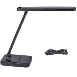 Czarna lampka z uchwytem na telefon LED - 4X M003 Larosa - Lampy stojące - miniaturka - grafika 1