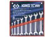 Zestawy narzędziowe - KING TONY Zestaw kluczy płaskich 1108SR, 1/4-7/8'' - miniaturka - grafika 1