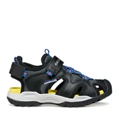 Buty dla chłopców - Sandały Geox Jr Borealis J450RC 014BU C0005 S Czarny - miniaturka - grafika 1